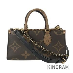 Louis Vuitton Monogram Giant Reverse OnTheGo EW Chain Handbag fta
